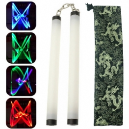 Lampa Led Light Nunchucks Nunchakus Świecący Kij Praktyka Wydajność Akcesoria Do Tańca Kung Fu Narzędzie Do Ulicznego