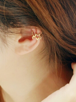 1 Szt. Prosty Stop Hollow Star Klips Do Ucha Dla Kobiet