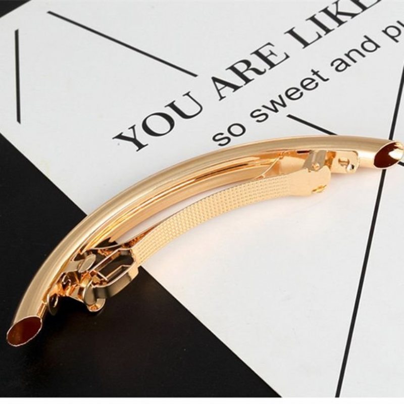 Modna Spinka Do Włosów Alloy Mental Silver Gold Curve Proste Akcesoria Do Dla Kobiet