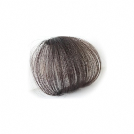 Prawdziwe Ludzkie Włosy Mini Cienka Grzywka Air Clip Ręcznie Tkana Schludna Treska Fringe Front Natural Wig