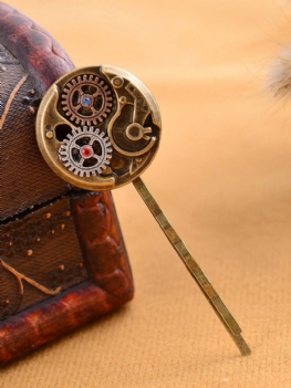 Steampunk Gear Butterfly Damska Spinka Do Włosów Goth Punk Vintage Akcesoria Do Biżuteria Dla Kobiet