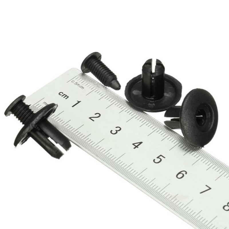 100 Sztuk 8mm Nity Z Tworzywa Sztucznego Klipsy Mocujące Pinezka Do Zderzaka Samochodu Auto Fender