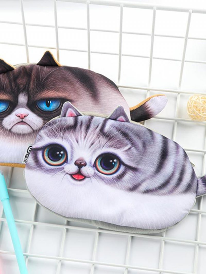 Emulational Kawaii Cats Zipper Piórnik O Dużej Pojemności Torba Na Długopis Kreatywne Śliczne Pudełko Na Artykuły Papiernicze