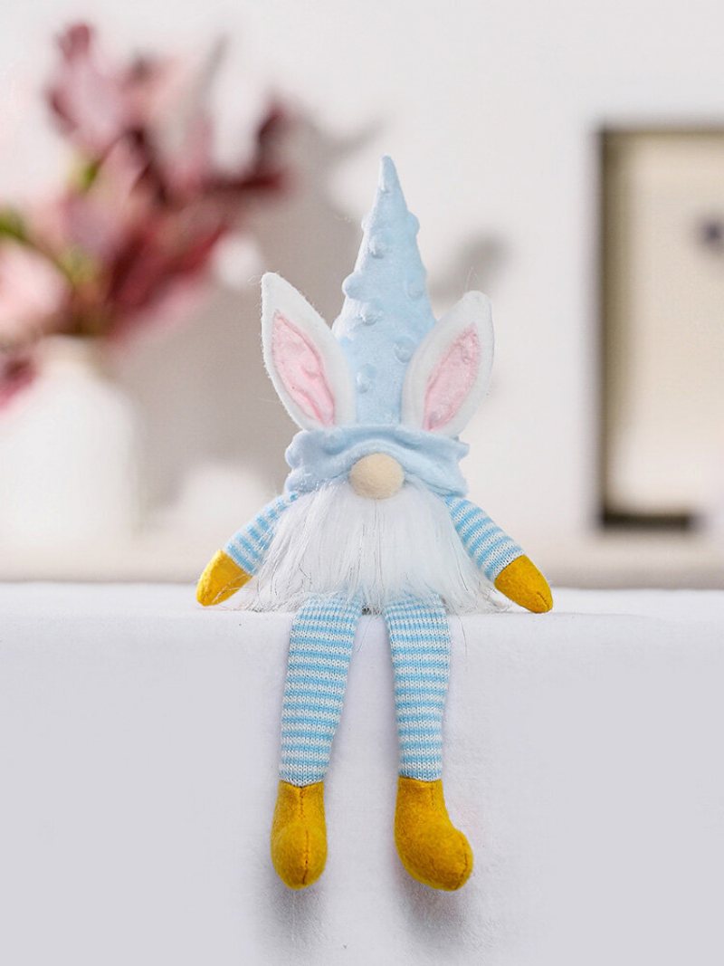 1pc Zając Wielkanocny Gnome Z Oświetleniem Led Lalka Bez Twarzy Pluszowy Karzeł Dekoracje Na Przyjęcie Domowe Ozdoba Na Biurko Zabawki Dla Dzieci Wisiorki