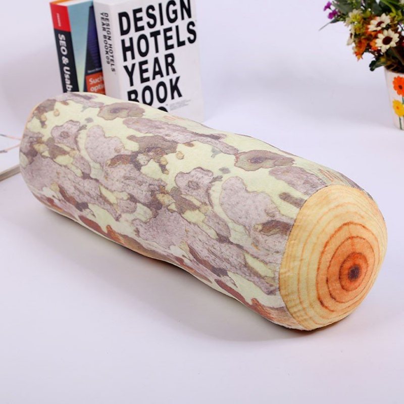 3d Stump Log Wood Rzut Poduszka Sycamore Tree Home Office Car Decor