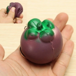 5.5 cm Squishy Mangostan Owoce Tropikalne 5.5 * 5 cm Breloczek Torba Na Telefon Pasek Wisiorek Prezent