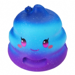 7cm Crazy Squishy Galaxy Poo Poo Wolno Rosnąca Pachnąca Kreskówka Kok Gift Decor Collection