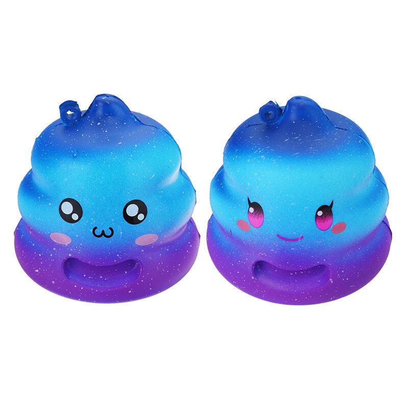 7cm Crazy Squishy Galaxy Poo Poo Wolno Rosnąca Pachnąca Kreskówka Kok Gift Decor Collection