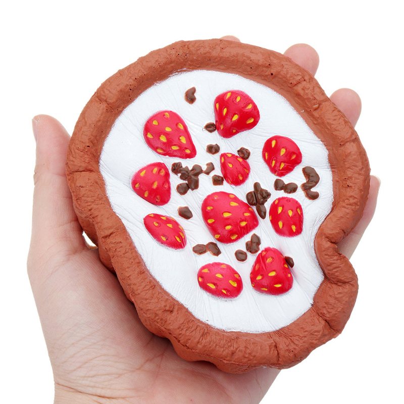 Czekoladowe Ciasto Truskawkowe Squishy Miękkie Zabawki Powolne Rośnie Z Opakowaniami Kolekcja Prezent