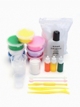 Diy Śnieg Błoto Styropianowe Koraliki Kulki Biały Floam Slime Kit Zabawki Edukacyjne Prezent