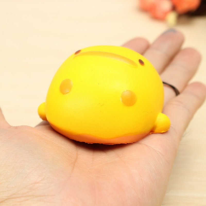 Kawaii Squishy Żółta Kaczka Miękka Śliczna Torba Na Telefon Pasek Zabawka Prezent