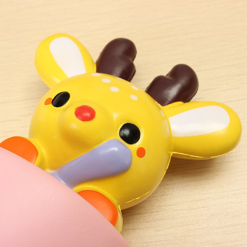 Leilei Squishy Jumbo Filiżanka Deer Elk 14cm Powolny Wzrost Oryginalne Opakowanie Prezent Kolekcja Decor Toy