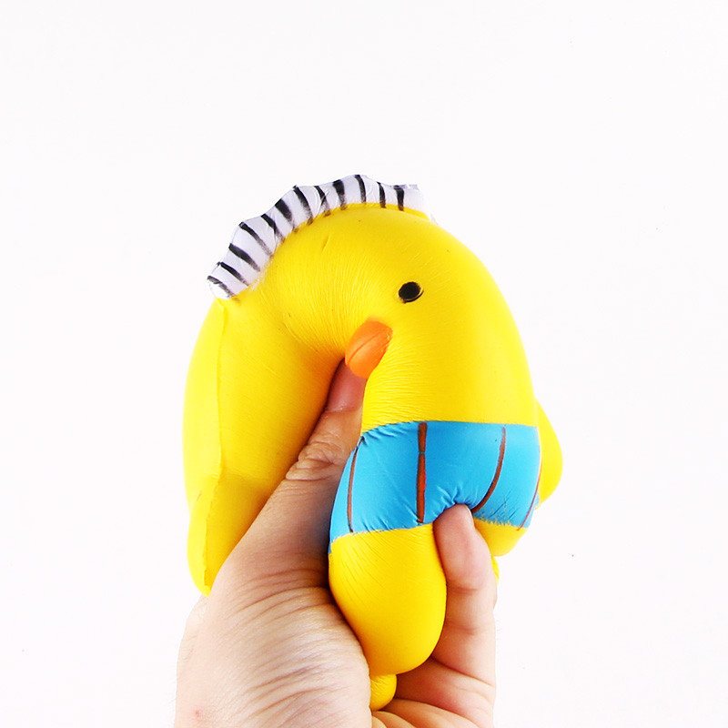 Sanqi Elan Squishy Cartoon Chick Chicken Baby10cm Powolny Wzrost Z Opakowaniem Kolekcja Prezent Zabawka