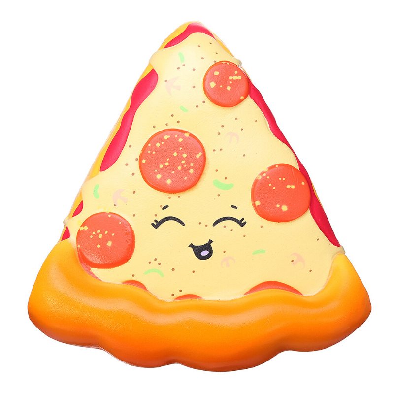 Smiley Face Pizza Squishy Miękka Zabawka Z Oryginalnym Opakowaniem