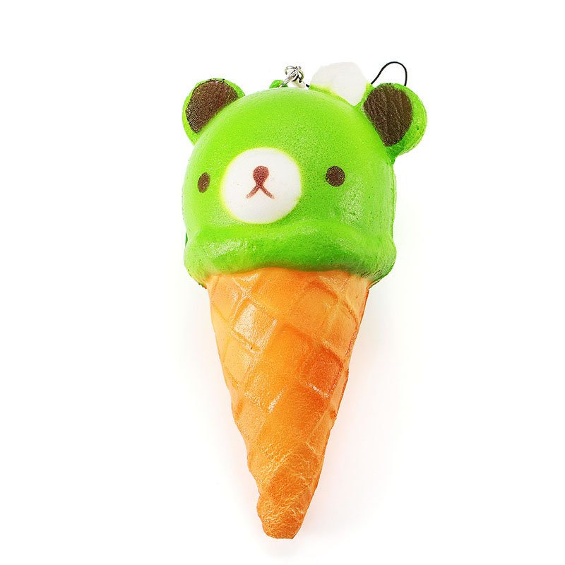 Squishy Ice Cream Bear Miękkie Powolne Rośnie Kolekcja Gift Decor Squish Squeeze Toy