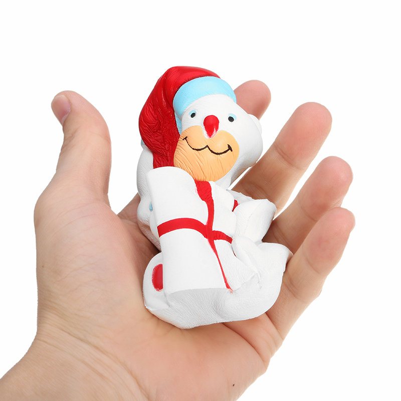 Squishy Świąteczny Miś 11 cm Prezent Słodki Miękki Powolny Wzrost Kolekcja Dekoracyjna Zabawka