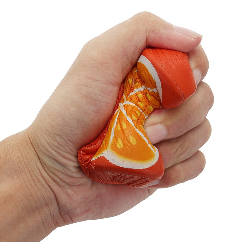 Squishyshop Orange Toast 7.5 cm Chleb Squishy Miękka Powolna Kolekcja Prezent Decor Toy