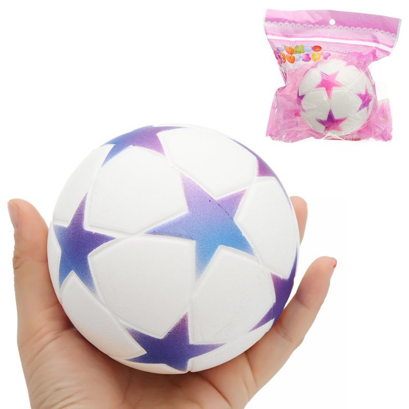 Star Football Squishy Powolny Wzrost Z Opakowaniem Kolekcja Upominkowa Miękka Zabawka