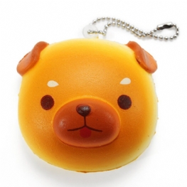 Super Squishy Cute Dog Miękkie Mini Zwierzę Wiszące Krople Powolne Rośnie Wystrój Zabawka Wisiorek