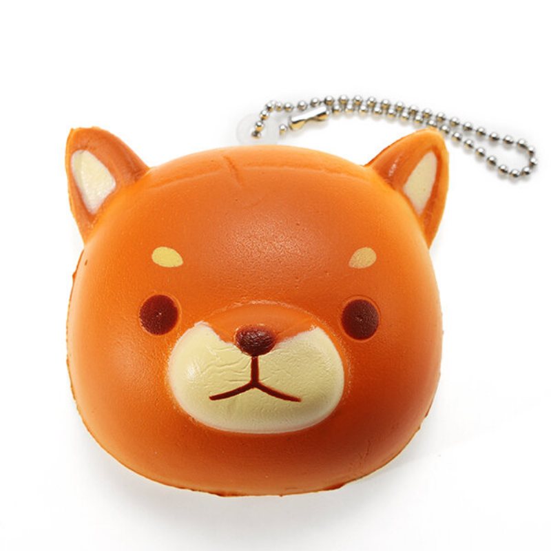Super Squishy Cute Dog Miękkie Mini Zwierzę Wiszące Krople Powolne Rośnie Wystrój Zabawka Wisiorek