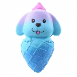 Vlampo Squishy 16*10cm Pies Lody Powolne Rosnące Z Opakowaniami Kolekcja Prezent Miękka Zabawka