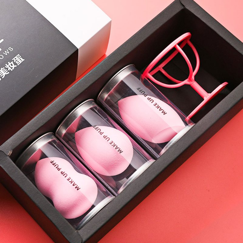 Puszek Do Pudru Z Gąbki Do Makijażu Dry Wet Beauty Blender Z Tykwą W Kształcie Kropli W Proszku