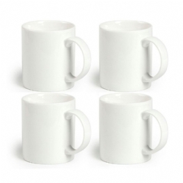 12 Uncji Ceramiczny Kubek Do Kawy Biały 100% Bezołowiowe Bezpieczne Kubki Porcelanowe Na Zestaw Do Herbaty Mlecznej 4