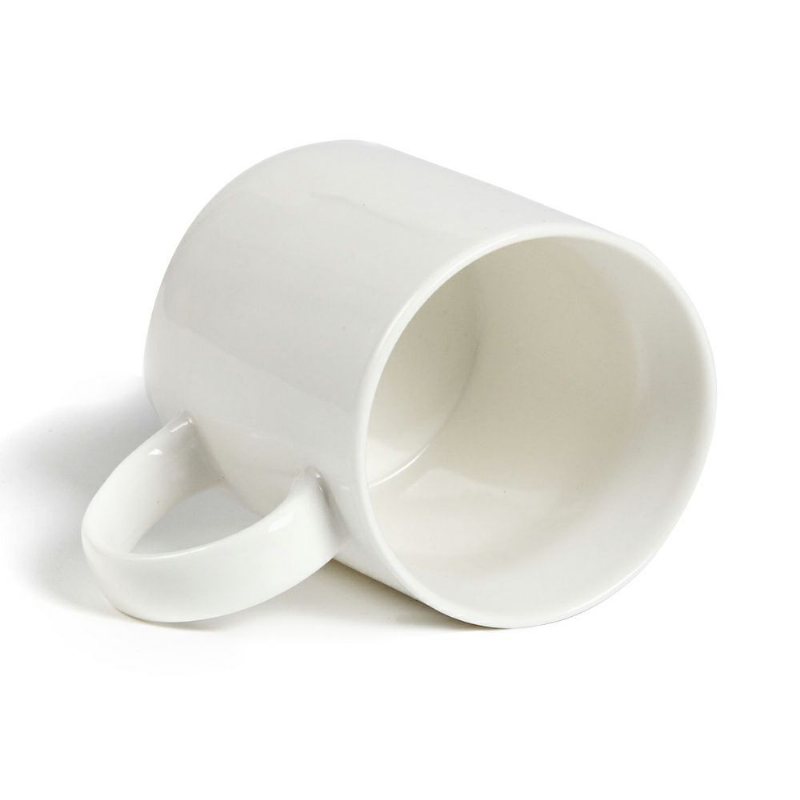 12 Uncji Ceramiczny Kubek Do Kawy Biały 100% Bezołowiowe Bezpieczne Kubki Porcelanowe Na Zestaw Do Herbaty Mlecznej 4