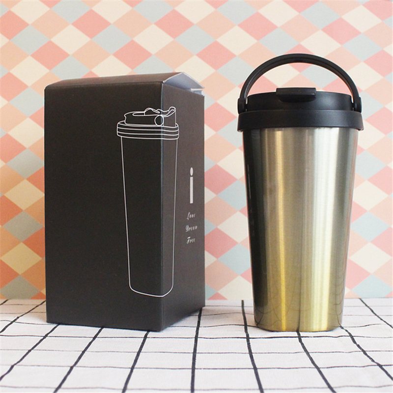 500 Ml Szczelny Kubek Ze Stali Nierdzewnej Izolowany Termiczny Podróżny Do Kawy Kolby
