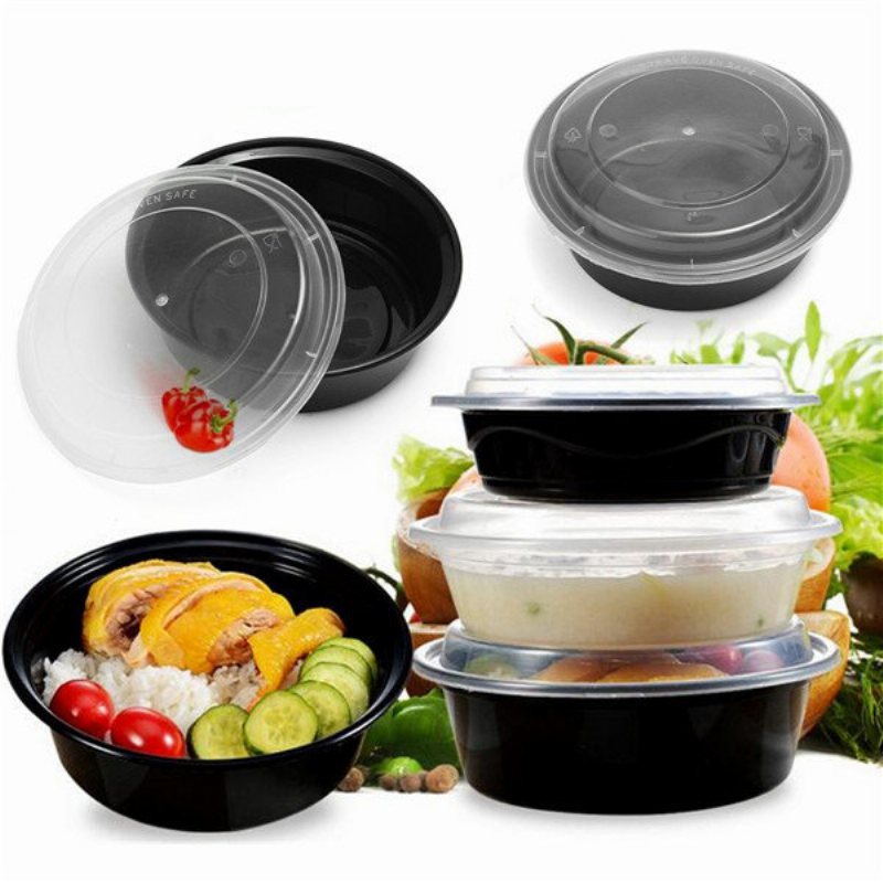 Jednorazowe Pudełko Na Lunch O Pojemności 900 Ml Z Przezroczystą Pokrywką Pojemnik Na