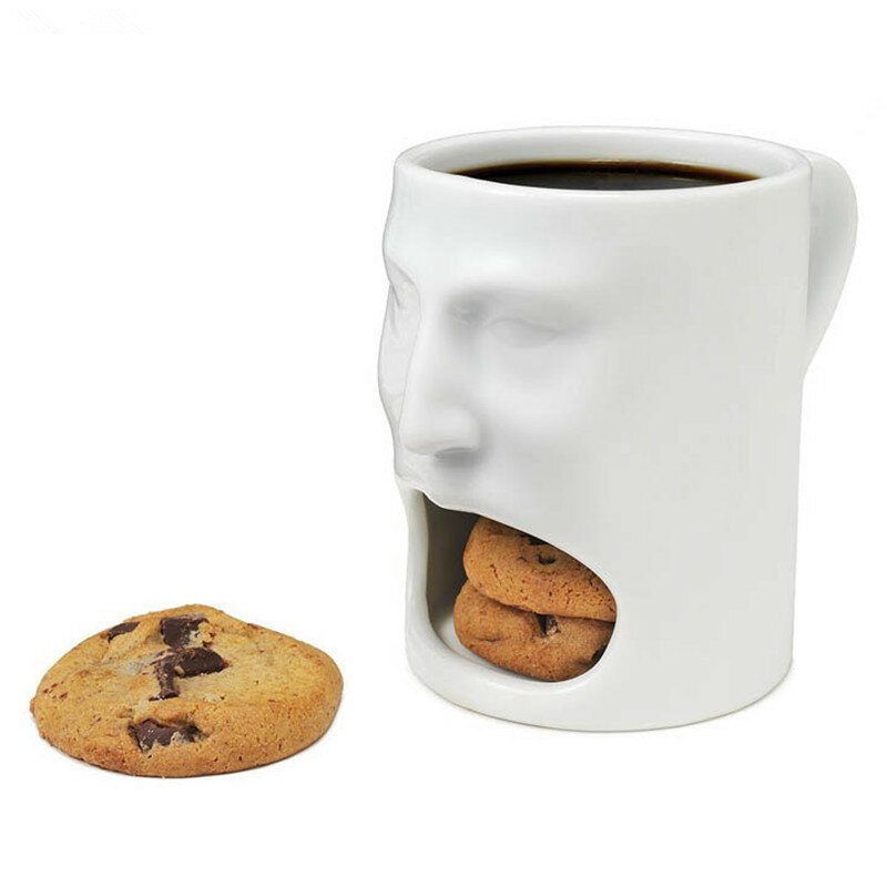 Kubek Kawy Z Kubkami Kieszonkowymi Na Herbatniki Ceramiczne Śniadanie Mleko Podwieczorek Kubki Home Office Drinkware