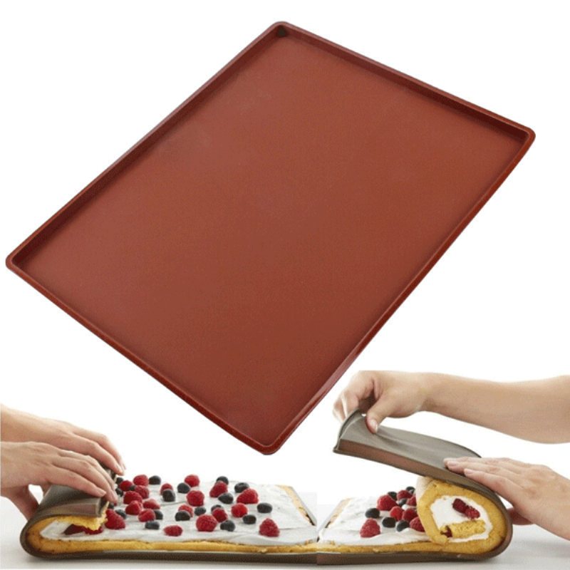 Nieprzywierająca Silikonowa Mata Do Pieczenia W Piekarniku Swiss Roll Blacha Do Rolling Dough Pad