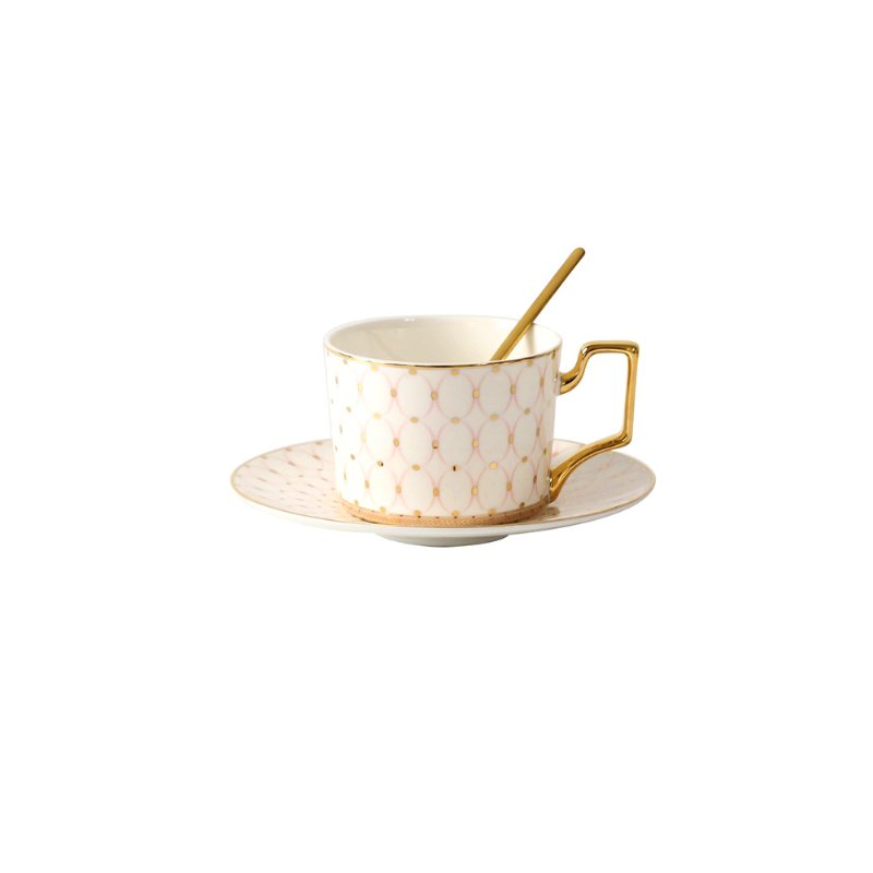 Zestawy Filiżanek Ceramicznych - Filiżanka Do Herbaty Ze Spodkami Łyżka Wykwintne Malarskie Porcelanowe Filiżanki Do Kawy