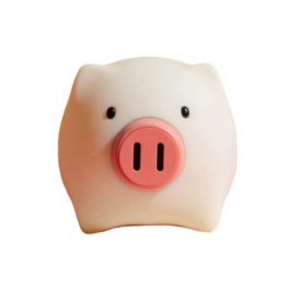 Pig Night Light Ultramiękka Przyjazna Dla Skóry Silikonowa Świnka Present Dla Dziewczynek Lub Dzieci