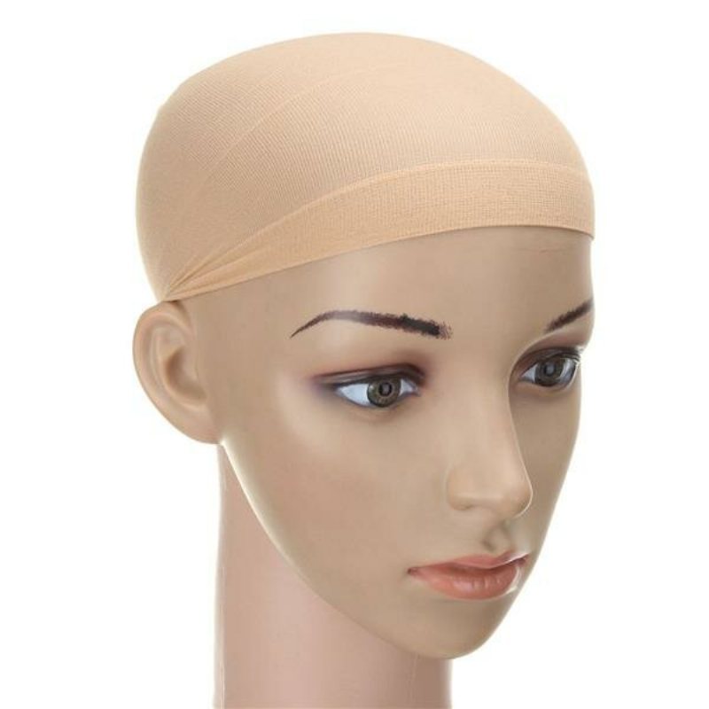 2 Sztuk Mężczyźni Kobiety Elastyczne Pończochy Wig Wig Cap Snood Nylon Stretch Mesh Hat