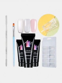 4 Szt. Zestaw Żeli Żelowych Do Przedłużania Paznokci Soak Off Quick Builder Crystal Gel Nail Art Gel Kit