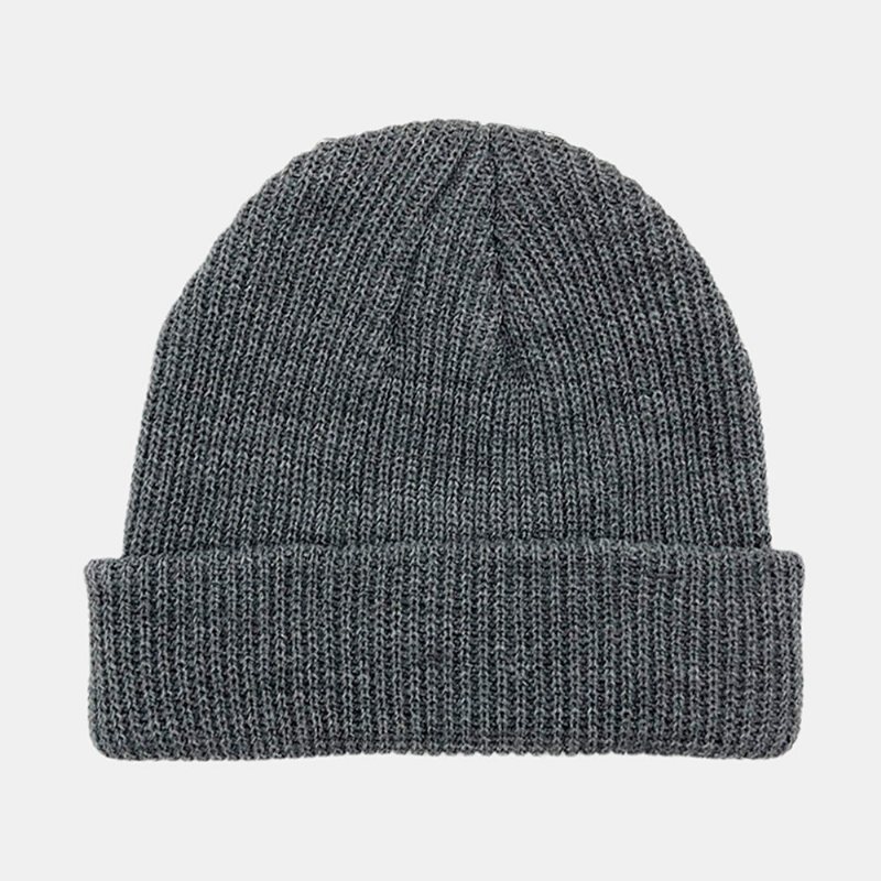Czapka Z Daszkiem Z Dzianiny Unisex W Jednolitym Kolorze