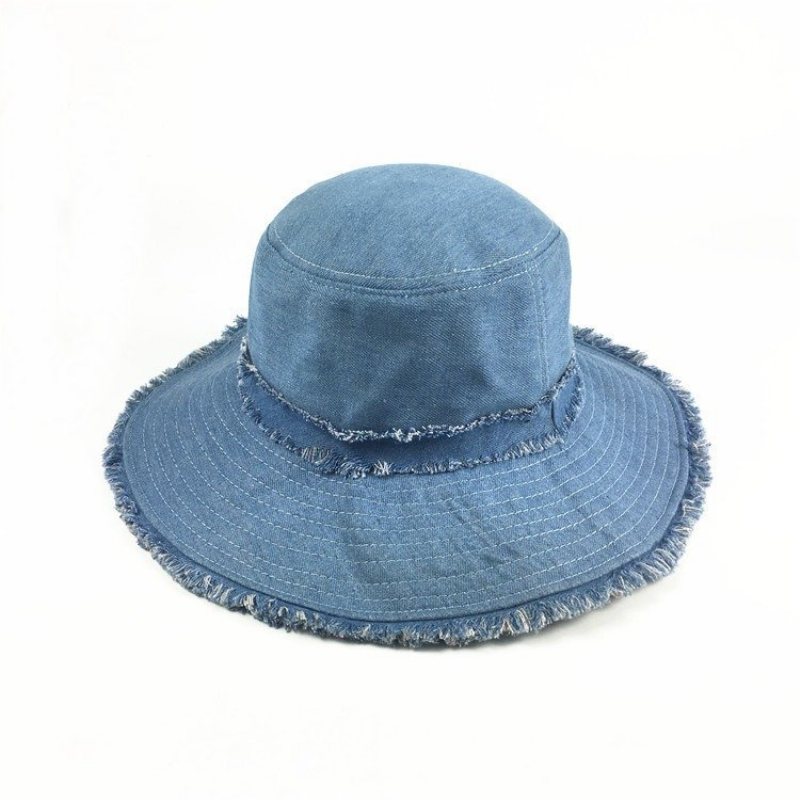 Kobiety Cotton Burr Ochrona Przeciwsłoneczna Składany Kapelusz Typu Bucket Outdoor Casual Travel Beach Sea Hat