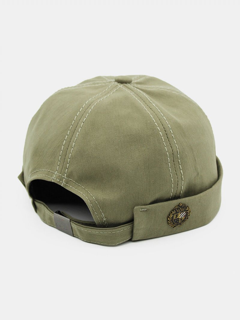 Unisex Bawełniana Dopasowana Regulowana Czapka Beanie Bez Rondla Landlord Czapki Z Czaszkami