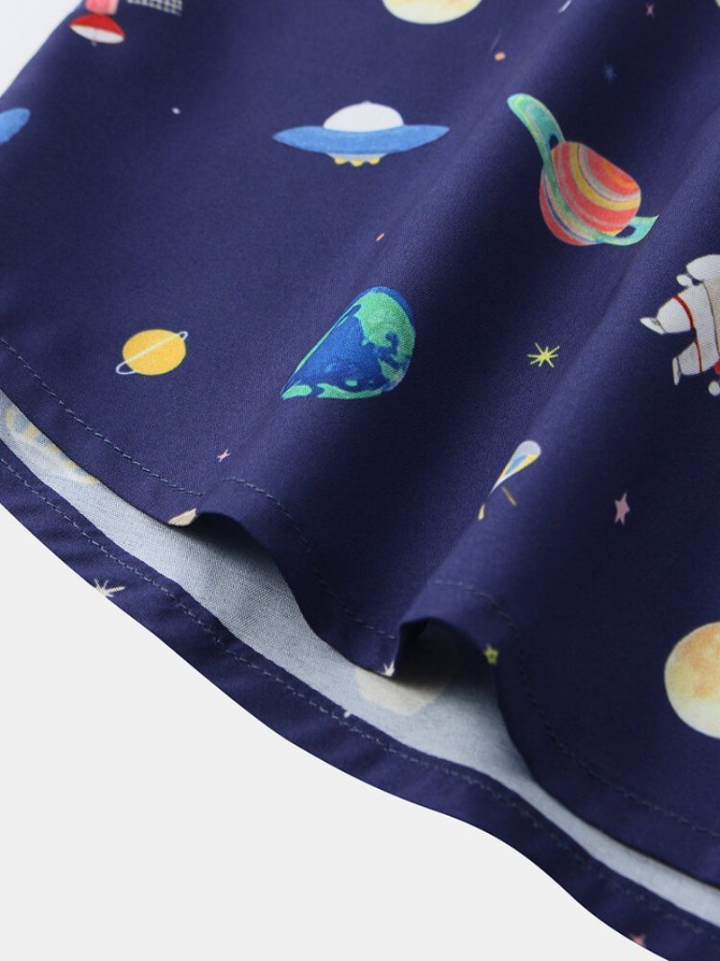 Męska Koszula Na Co Dzień Z Nadrukiem Starry Sky & Universe