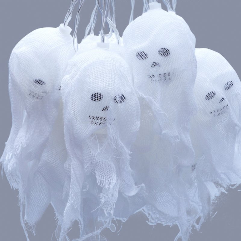 2023 Jesień I Zima W Nowym Stylu Dekoracja Na Halloween 2.5m Latarnia Led String Duch Czaszka Gwiazda Światło O Unikalnym Wzornictwie