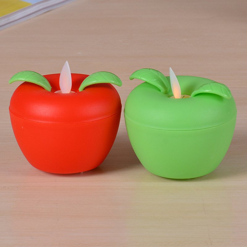 Apple Led Świece Elektroniczne Bar Dekoracje Ślubne Rekwizyty Świąteczne Nastrojowe Światła Symulacja Swing Candle Lights