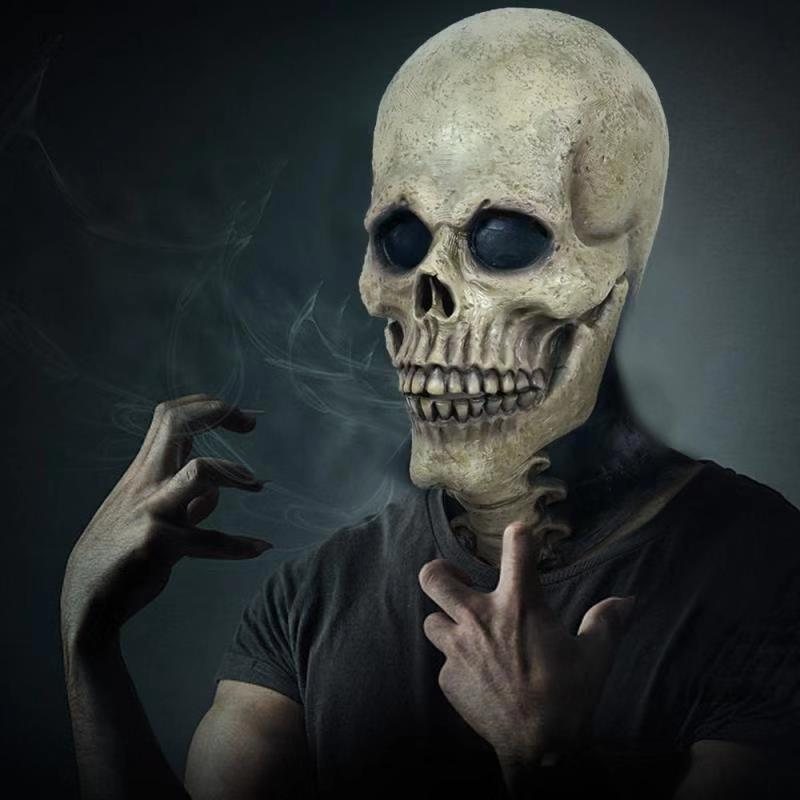Czaszka Nakrycia Głowy Maska Halloween Horror Straszny Krzyczący Grymas Głowa Podstępne Zaopatrzenie Firm