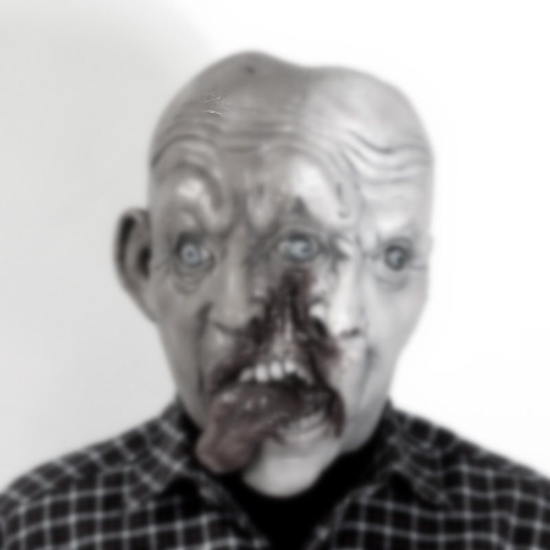 Halloween Dwustronna Maska Zombie Lateksowa Biochemiczna Dziwna Horror Nakrycia Głowy Rekwizyty Do Ubioru Scenicznego