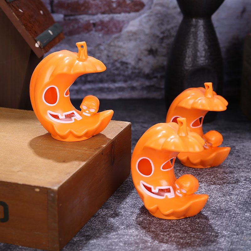 Halloween Nowy Dyniowy Księżyc Światło Duch Festiwal Produkt Led Elektroniczna Świecąca Świetlna Świeca Rekwizyty Do Dekoracji Mały Prezent