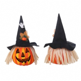 Hollow-out Jack-o-lantern Na Halloween Nawiedzony Dom Pianka Zasilana Bateryjnie Lampa Dyniowa Uśmiechnięta Twarz