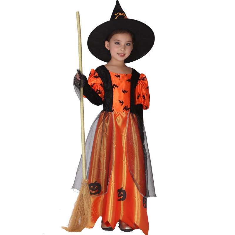 Kostium Na Halloween Dla Dzieci Księżniczka Czarownica Sceniczny Cosplay Czarownicy Masquerade