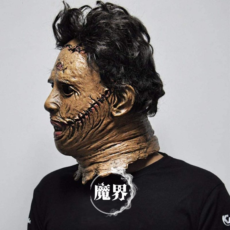 Maska Halloween Texas Chainsaw Morderca Skóry Nakrycia Głowy Rekwizyty Filmowe I Telewizyjne Lateksowa Balowa