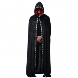 Męska Szata Czarodzieja Duchów Na Halloween Cosplay Długa Z Kapturem Płaszcz Wydajności Męski