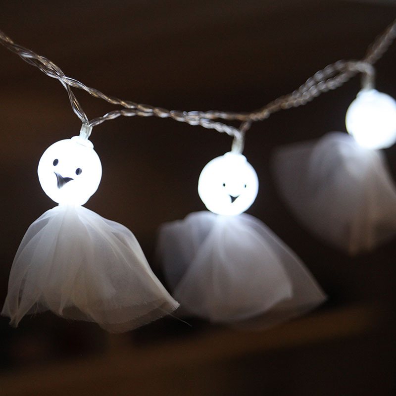 Outdoor Garden Led String Lights Lampiony Świąteczne Ghost Festival Supplies Na Halloween